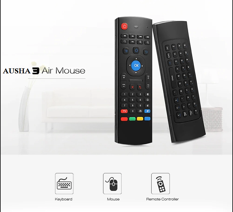 Smart Air Mouse Remote with Qwerty Keyboard